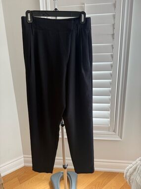 Wilfred Black High-Rise Tapered Trousers